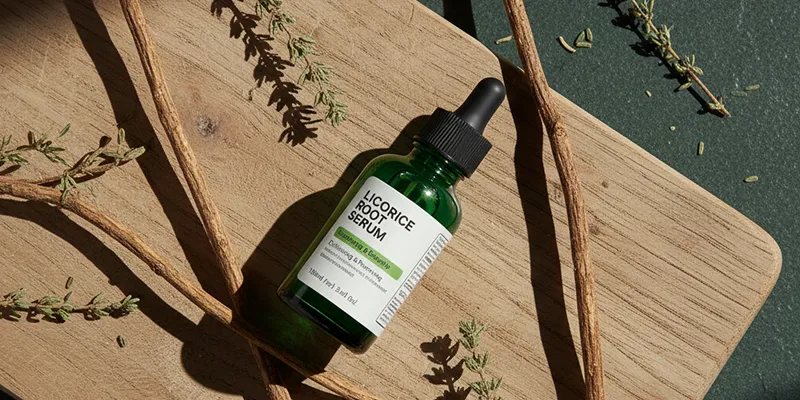 سرم روشن کننده پوست حاوی عصاره ریشه شیرین بیان