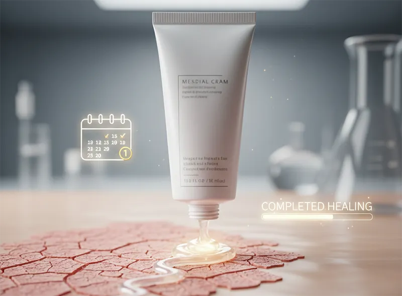 مدت زمان استفاده از کرم ترمیم کننده بعد از لیزر