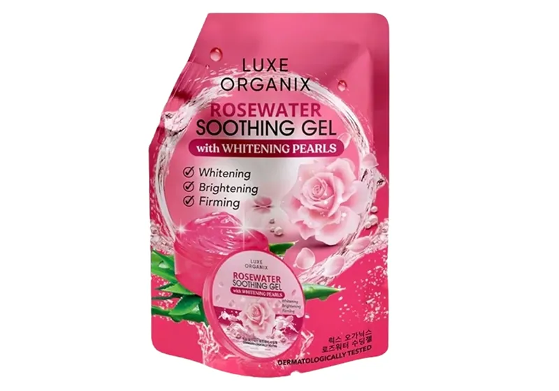 luxe organix rosewater soothing gel