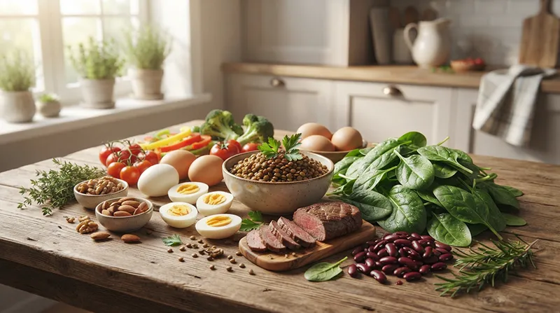 مواد غذایی سرشار از آهن برای دوران پریود